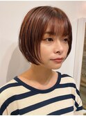 ミニマムな丸みショートボブ