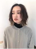 スタイリング簡単!オシャレな外ハネミディアムボブ♪
