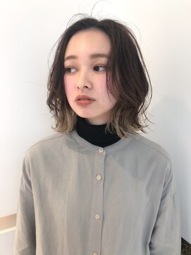 ビファインクーアヴェダ(Be fine coo AVEDA) スタイリング簡単!オシャレな外ハネミディアムボブ♪