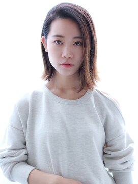 メロリッチ(MELLORICH) 切りっぱなしミディアムヘア