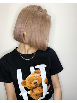 サロンドミルク 溝の口店(salon de MiLK) 20代30代40代ストレートでもキマるベージュボブ!