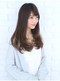 ロブヘア/ミストバング/レイヤーロング/鎖骨ミディアム