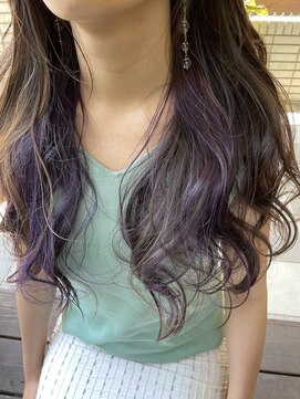 ダブル(W) 【hair salon W】パープルカラー