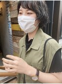 【三ツ井純】20代30代ゆるふわショートボブ無造作パーマ抜け感