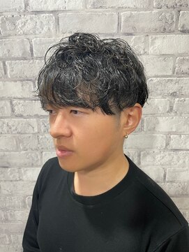 ベルポ(Bellpo) ウェットパーマ×ハイライト×メンズスタイル