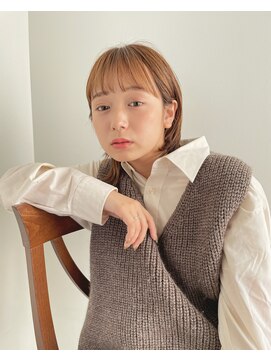 トレス(TRESS) 外ハネボブ　レイヤーボブ　ブラウンカラー