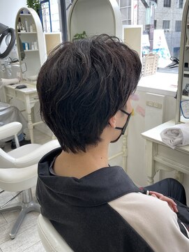 アルターシェリー(aL-ter che'rie) メンズツーブロックマッシュ/束感ショート新籾