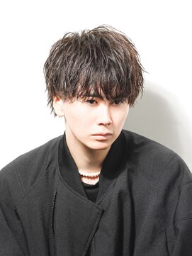 アルファ 新宿(alpha) サーフカール/ 刈り上げセンターパート/ブルーブラック[新宿駅]