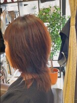 美容室 スピリチュアル ハート(SPIRITUAL HEART)&nbsp;手で乾かすだけ♪ダメージ改善中のウルフ＆カラー