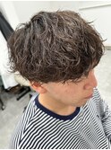 波巻きパーマメンズパーマメンズヘアツーブロックツイストパーマ