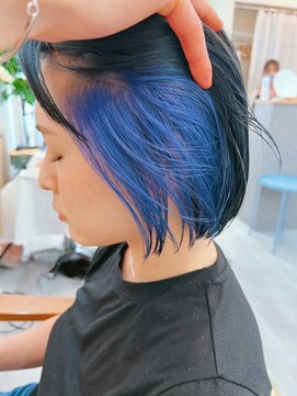 シビバイレボ(CIBI by revo) 地毛風カラー/ナチュラルレイヤーカット/ショートボブ[船橋]