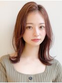 大人可愛い姫カット美髪デジタルパーマサイドバングうる艶髪"