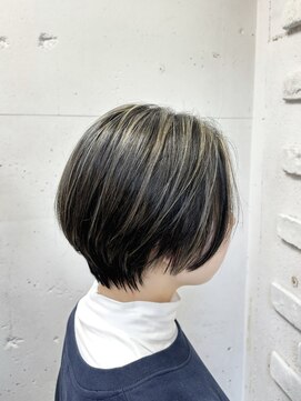 クリーブ 池袋(creeb) ハイライトショートボブ
