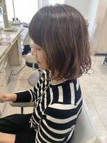 アッシュ 仙川店(Ash)&nbsp;30代40代50代ゆるふわボブ白髪ぼかしボブパーマデジタルパーマ