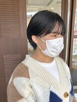 レターバイノベル(letter by novel)&nbsp;大人ショートボブマッシュショート丸みショート黒髪ショートボブ