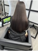髪質改善ストレート×ダークグレージュ