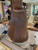 ヘアリゾート粋 ティガ 池袋店(tiga)&nbsp;絹髪　透明感ブラウン