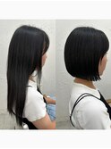 【黒髪ナチュラルボブ】イメチェン☆結べるボブ☆小顔似合わせ