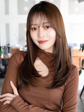 エインアンリー 明治神宮前(AIN.ANLY.) ☆レイヤーカット毛先ワンカールくせ毛風カール薄めバングデジパ