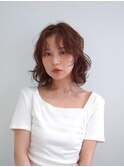 ピンクブラウンパーマ
