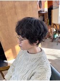 【山本智文】ショートカットデザインパーマ