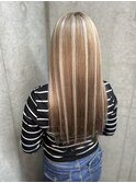 ブロンド白メッシュ