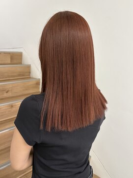 ヨーク(YOKE) 【YOKE】アプリコットオレンジレッドブリーチなしダブルカラー