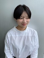 エアー 青山(AIR) 前髪あり耳掛け丸みボブコンパクトショート20代30代40代