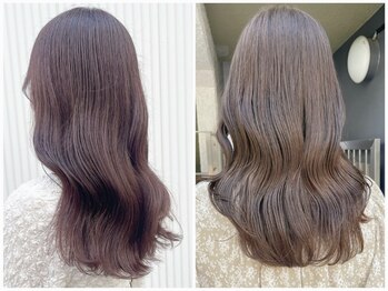 ヘアーメイクオズ(hair make O/S)の写真/「カラー×髪質改善」が同時にできる◎年齢と共に気になる髪のパサつきやうねりのお悩みも解決♪