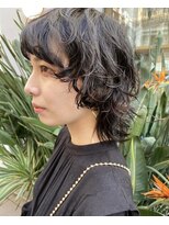 ナインセンス 下北沢(9_________nine sense) マッシュウルフ×ウェーブカール【下北沢】