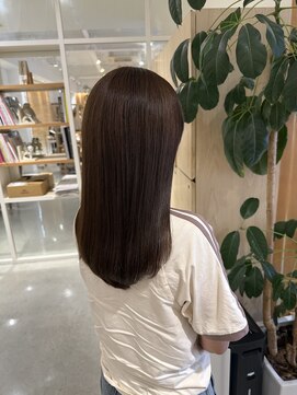 アドラーブル 万代店 (adorable) 30代40代艶カラーブリーチなし大人可愛いココアブラウン