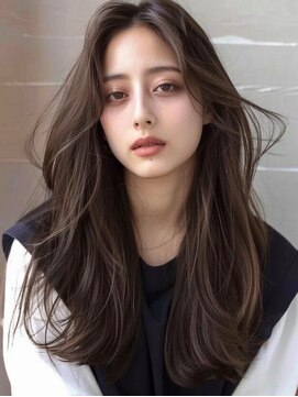 イオエ 元町(ioe) 小顔/クラゲヘアー/オリーブグレー/透明感カラー/レイヤーカット