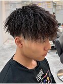 パイルツイストメンズサロンニュアンスパーマフェザーパーマ眉毛