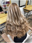 地毛にスーパーロングのホワイトメッシュ
