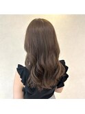 透明感ブラウン×ナチュラルロング