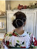 卒業式ヘアセット【サイドお団子】