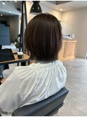 20代30代大人かわいいショートボブアッシュブラウン