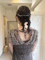 キッカ(kicca) 【kicca】編みおろし/結婚式ヘア/編みおろしツイン/ヘアアレンジ