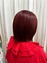ヘアメイク ゼロサンヨンゴ(Hair Make 0345)&nbsp;【大宮0345】切りっぱなし×チェリーブラウン