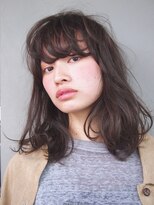 コス(kos)&nbsp;【nanuk＊ueki】透け感ダークカラー＊外国人風クセ感パーマ