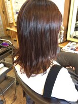 ルークス 中央林間(LOOOKS)&nbsp;ピンクベージュ×外はねミディ