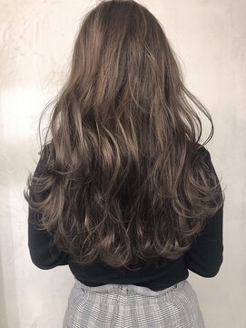 ヌイ 横浜(nui) ラベンダーグレー_ブランジュネイビーカラーダブルバング