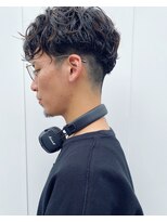 ナチュラルスパイラルパーマ　(ツーブロック)