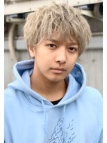 ジーナ 渋谷駅前(Zina)&nbsp;【Zina　渋谷】メンズケアブリーチ×コテ巻きパーマスタイル