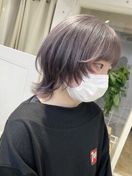 シーン(seen) ○人気のボブウルフ×レアラベンダーグレージュ○