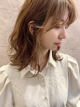 ガレリアエレガンテ 尾張旭店(GALLARIA Elegante) 小顔外ハネミディアムアッシュ20代30代40代くびれミディ韓国ヘア