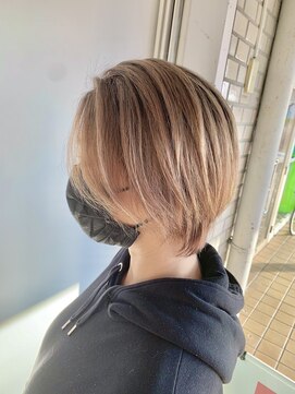 ヘアメイクレコリア(Hair Make RECOLIA) 京都/東野/山科　ハイトーンボブ