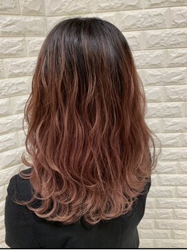 リー 甲子園(Lee) 外国人風ピンクバレイヤージュ☆