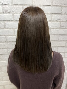 アッシュ 稲田堤店(Ash) ミディアムワンカール×イルミナアッシュベージュ