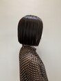 ヘアーアンドスパ フェリーチェ ミチ 野田屋町店(HAIR&SPA felice MICHI)&nbsp;切りっぱなしボブスタイルです。